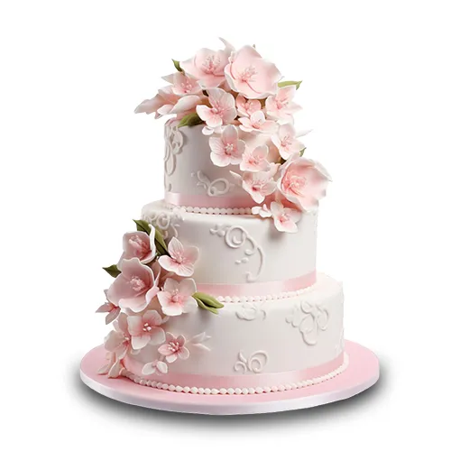 Cherry Blossom Anniversary Cake