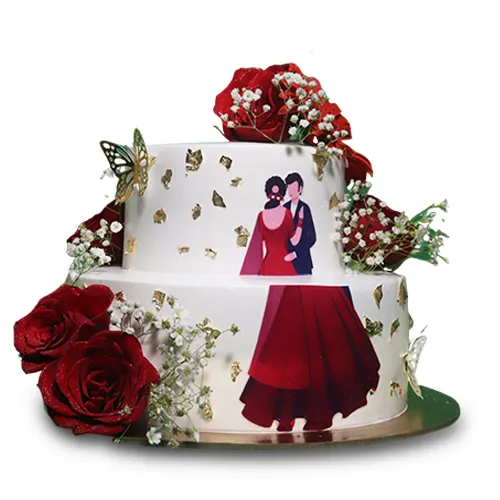 Eternal Vows Couple Cake